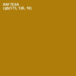 #AF7E0A - Buttered Rum Color Image