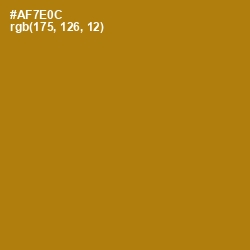 #AF7E0C - Buttered Rum Color Image