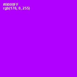 #B000FF - Electric Violet Color Image