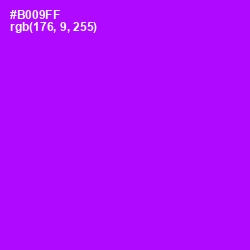 #B009FF - Electric Violet Color Image