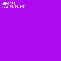 #B00AF1 - Electric Violet Color Image