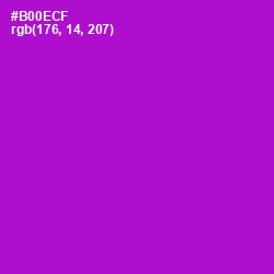 #B00ECF - Electric Violet Color Image
