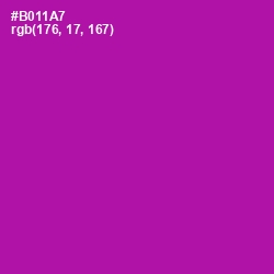 #B011A7 - Violet Eggplant Color Image