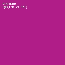 #B01D89 - Medium Red Violet Color Image