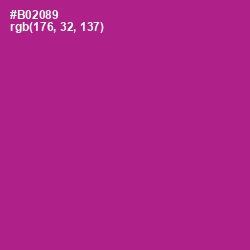 #B02089 - Medium Red Violet Color Image