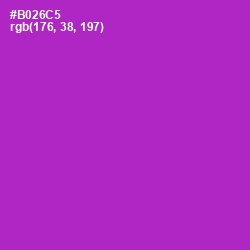 #B026C5 - Electric Violet Color Image