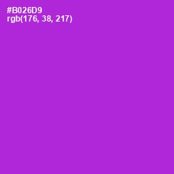 #B026D9 - Electric Violet Color Image
