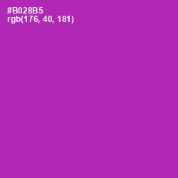 #B028B5 - Violet Eggplant Color Image