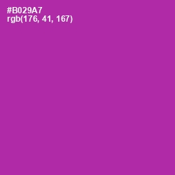 #B029A7 - Violet Eggplant Color Image