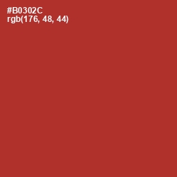 #B0302C - Tall Poppy Color Image