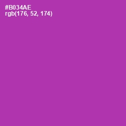 #B034AE - Medium Red Violet Color Image