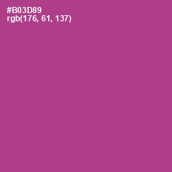 #B03D89 - Medium Red Violet Color Image