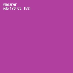 #B03F9F - Medium Red Violet Color Image