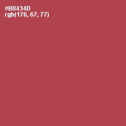 #B0434D - Chestnut Color Image