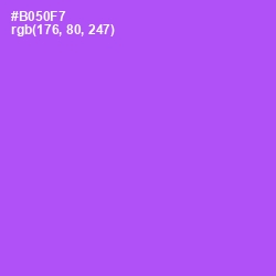 #B050F7 - Medium Purple Color Image