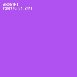 #B051F1 - Medium Purple Color Image