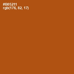 #B05211 - Fiery Orange Color Image