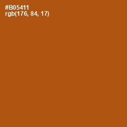 #B05411 - Fiery Orange Color Image