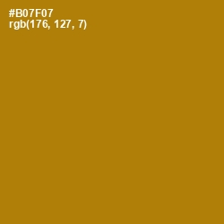 #B07F07 - Pirate Gold Color Image