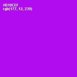 #B10CEF - Electric Violet Color Image