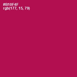 #B10F4F - Jazzberry Jam Color Image