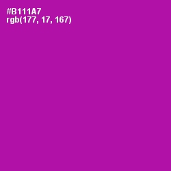 #B111A7 - Violet Eggplant Color Image