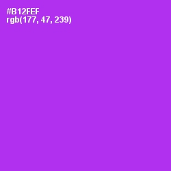 #B12FEF - Electric Violet Color Image