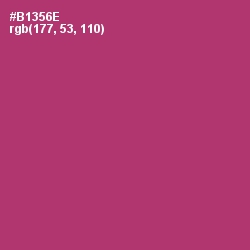 #B1356E - Hibiscus Color Image