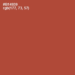 #B14939 - Medium Carmine Color Image