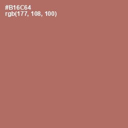 #B16C64 - Coral Tree Color Image