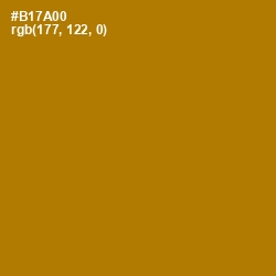 #B17A00 - Pirate Gold Color Image