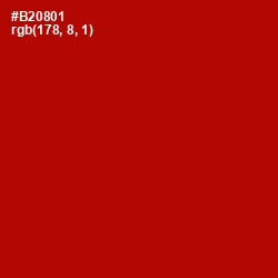 #B20801 - Bright Red Color Image