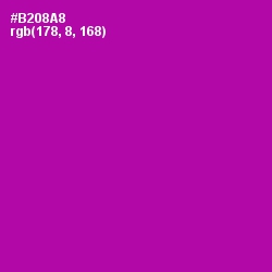 #B208A8 - Violet Eggplant Color Image