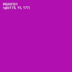 #B20FB1 - Violet Eggplant Color Image