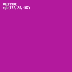 #B2199D - Violet Eggplant Color Image