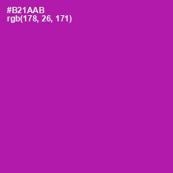 #B21AAB - Violet Eggplant Color Image