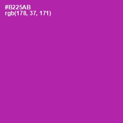 #B225AB - Violet Eggplant Color Image