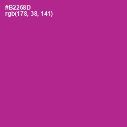 #B2268D - Medium Red Violet Color Image