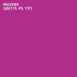 #B22D89 - Medium Red Violet Color Image