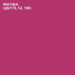 #B2346A - Hibiscus Color Image