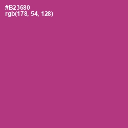 #B23680 - Medium Red Violet Color Image
