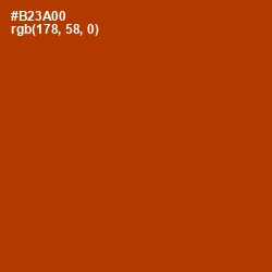 #B23A00 - Tabasco Color Image