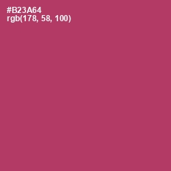 #B23A64 - Hibiscus Color Image