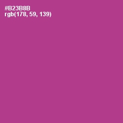 #B23B8B - Medium Red Violet Color Image