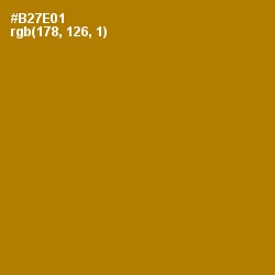 #B27E01 - Pirate Gold Color Image