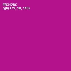 #B3128C - Violet Eggplant Color Image
