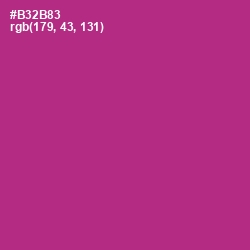 #B32B83 - Medium Red Violet Color Image