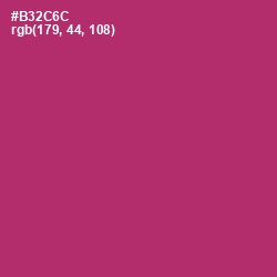 #B32C6C - Hibiscus Color Image
