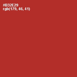 #B32E29 - Tall Poppy Color Image