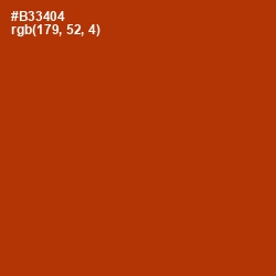 #B33404 - Tabasco Color Image